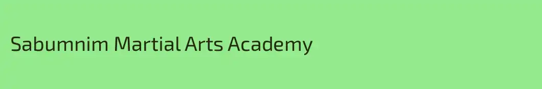 Sabumnim Martial Arts Academy